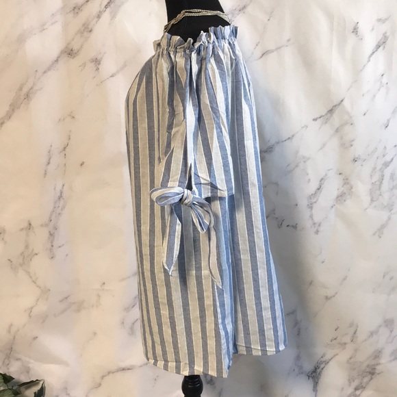 BLUE & Gray STRIPED TUNIC DRESS - Picture 3 of 8